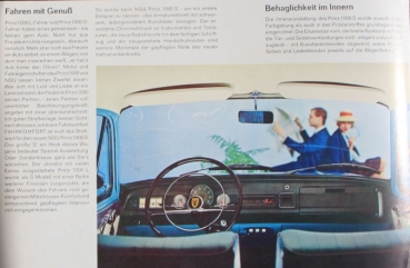 NSU Prinz 1000 SS Modelprogram 1964 Carbrochure (4636)